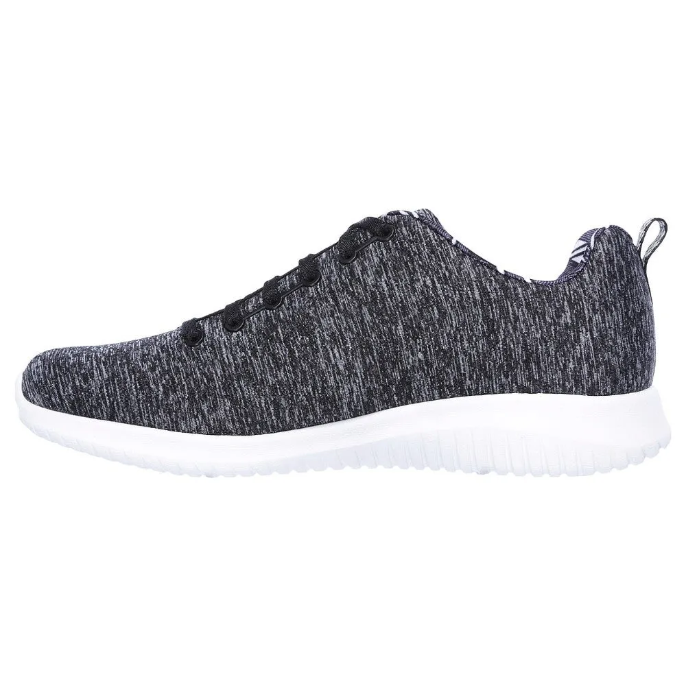 12834 Black White Ultra Flex Skechers