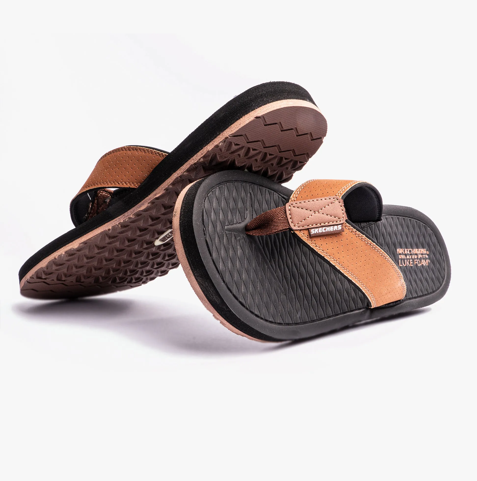 205097/BRN TANTRIC - COPANO Mens Toe Post Sandals Brown