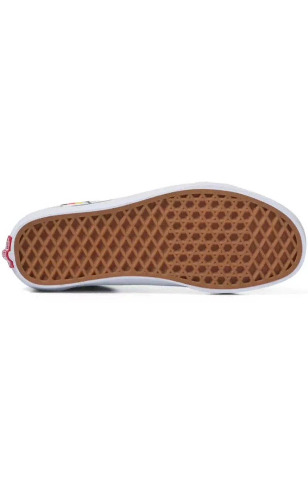(5KRFB05) Floral Checkerboard Old Skool Shoes - Black/True White