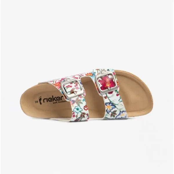 69384-90 Ladies Strappy Sandals Multi/Floral