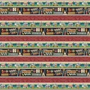 Adventure Awaits by Blank Quilting BORDER STRIPE/MULTI