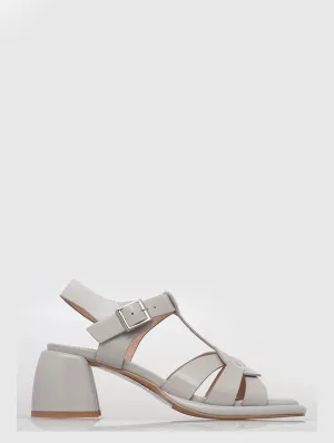 Alfie & Evie - Yarra Sandal - Mushroom Patent