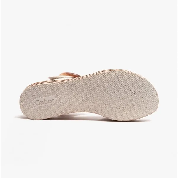 ANDRE Ladies Wedge Sandals Cream