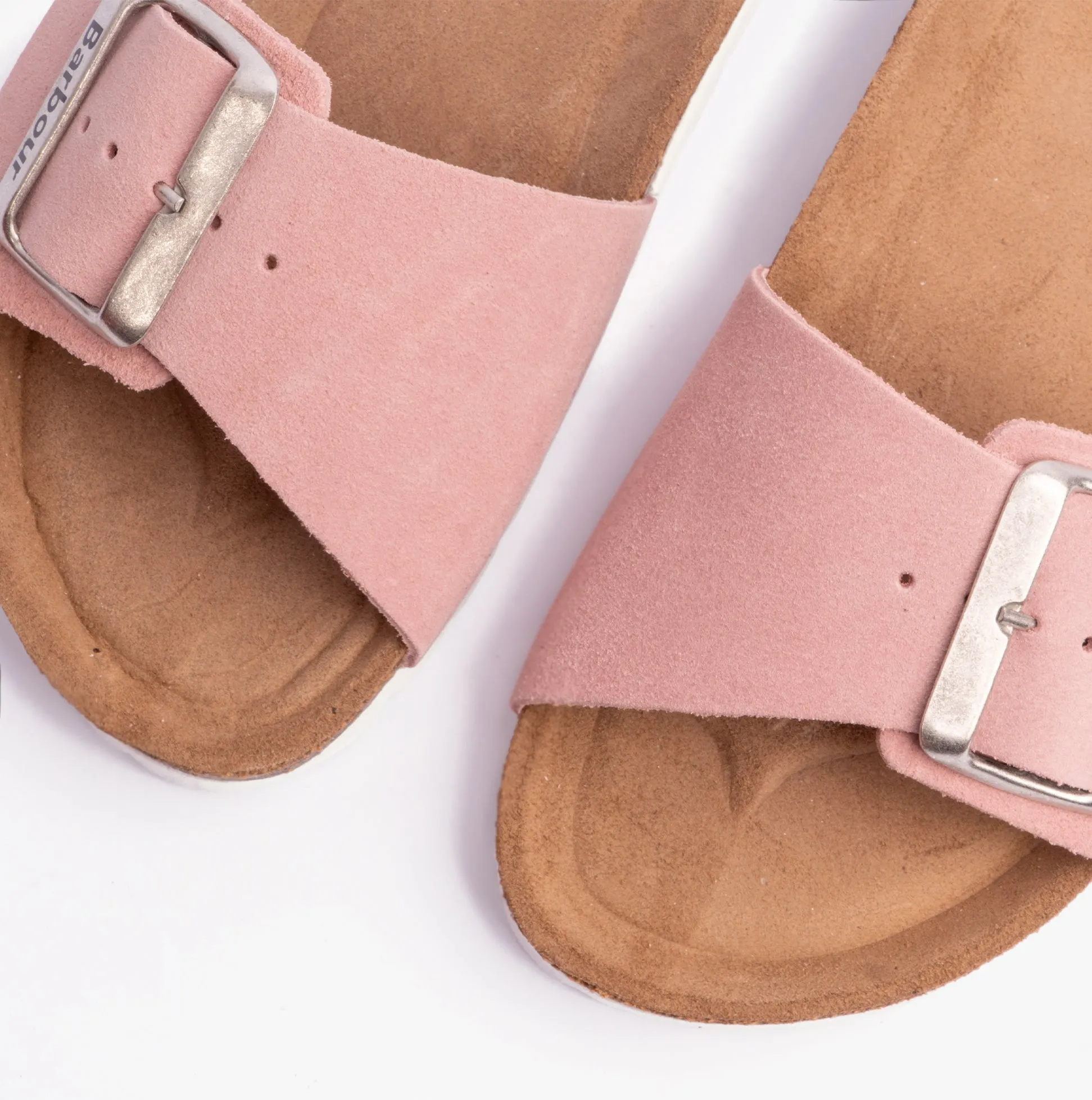 BENTON Womens Sandals Pink Suede