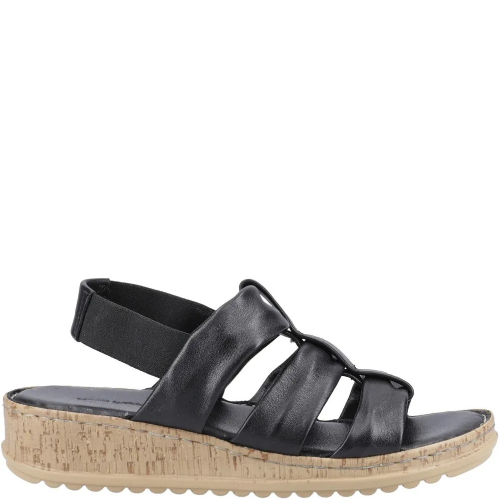 Black Eden Wide Fit Sandals