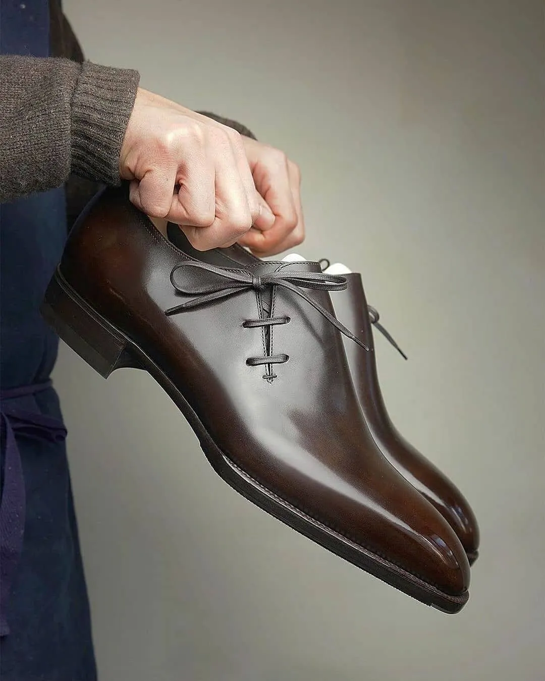 Brown Leather Camrian Whole Cut Oxfords - Work Edition