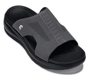 CALTO - X1658 - 2 Inches Taller (Black/Knitted Dark Gray)