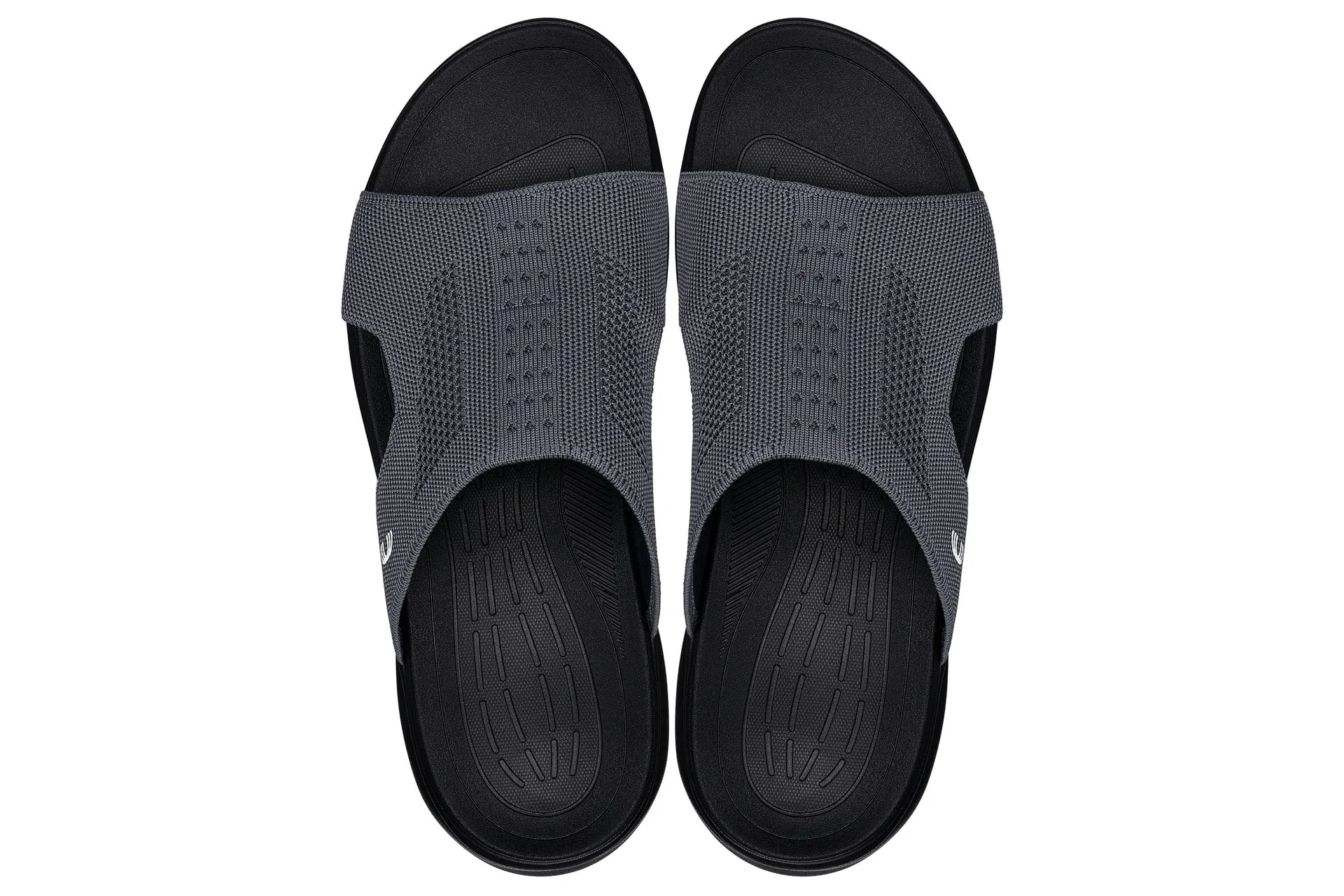 CALTO - X1658 - 2 Inches Taller (Black/Knitted Dark Gray)