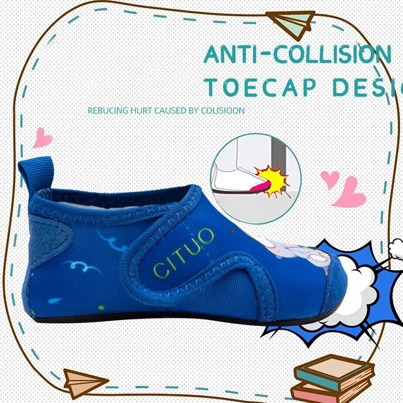 Cartoon Kids Sock Shoes Comfy Indoor Slippers