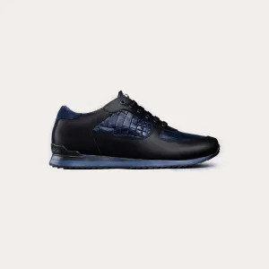 Crocodile Leather Runner Sneakers