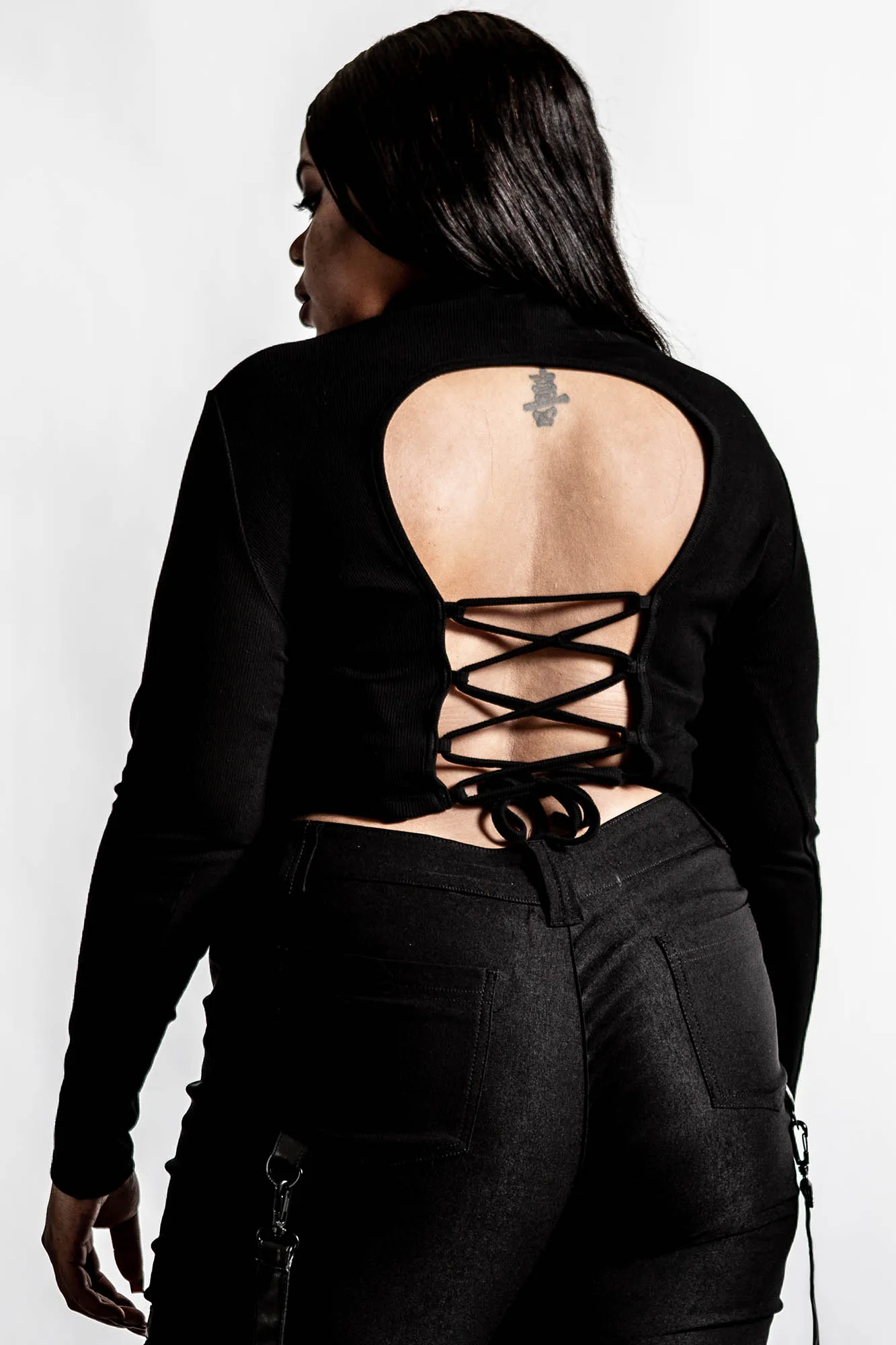 Darkest Hour Ribbed Top [PLUS]