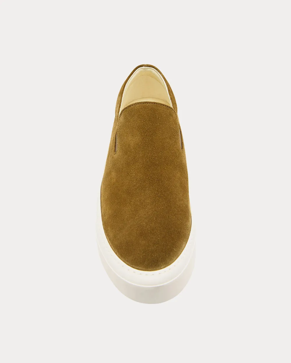 Dean Suede Camel Slip On Sneakers