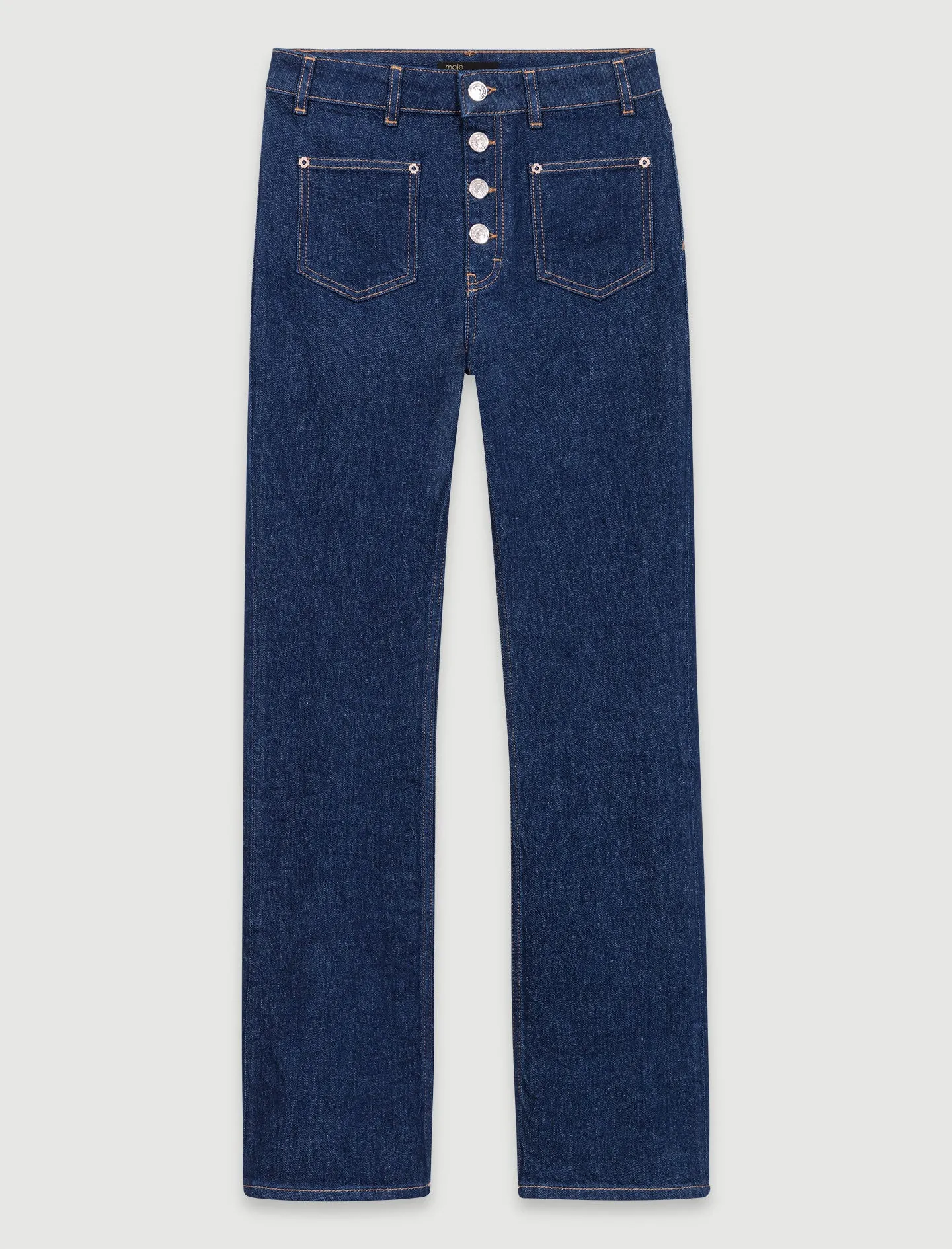 Denim jeans with pockets