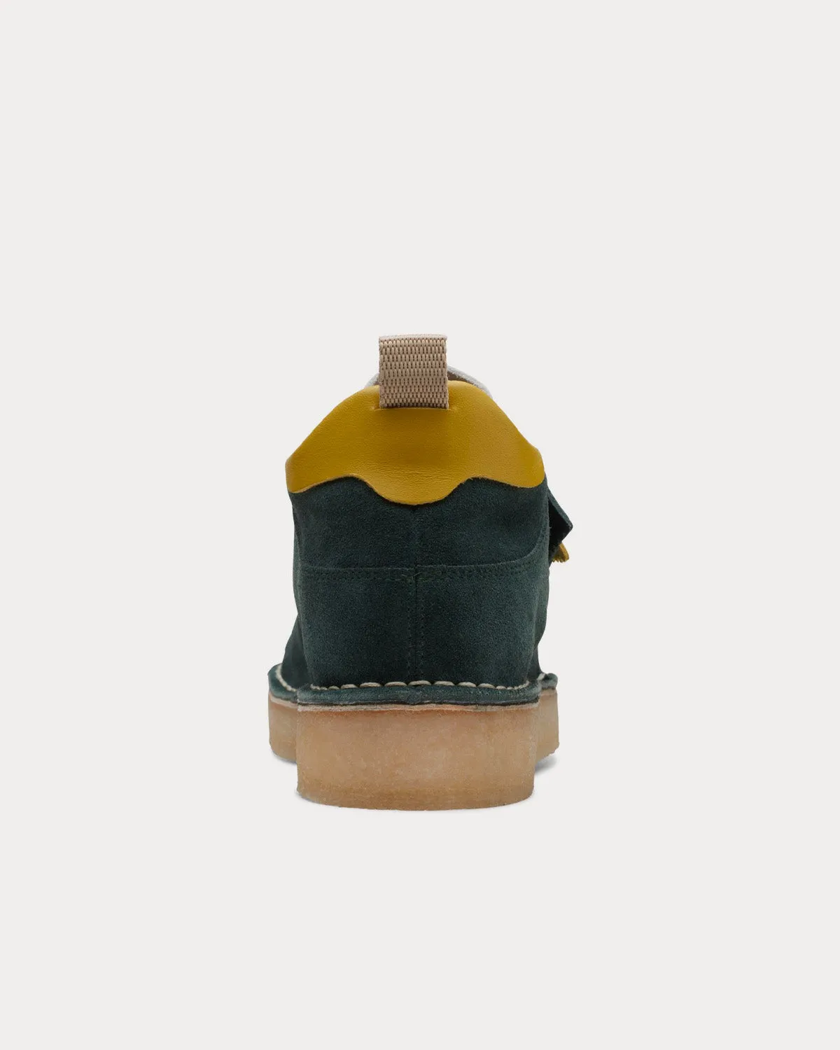 Desert Run Dark Green Suede Mid Top Sneakers