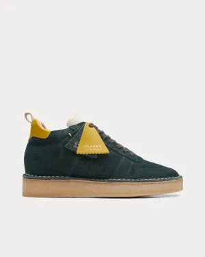 Desert Run Dark Green Suede Mid Top Sneakers
