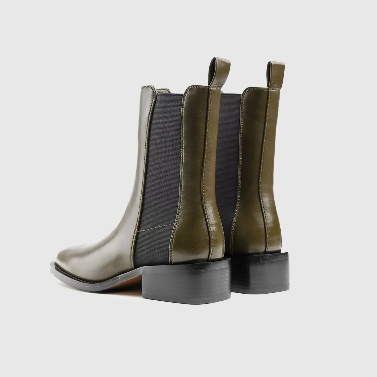Dress Ankle Boots Green Car009