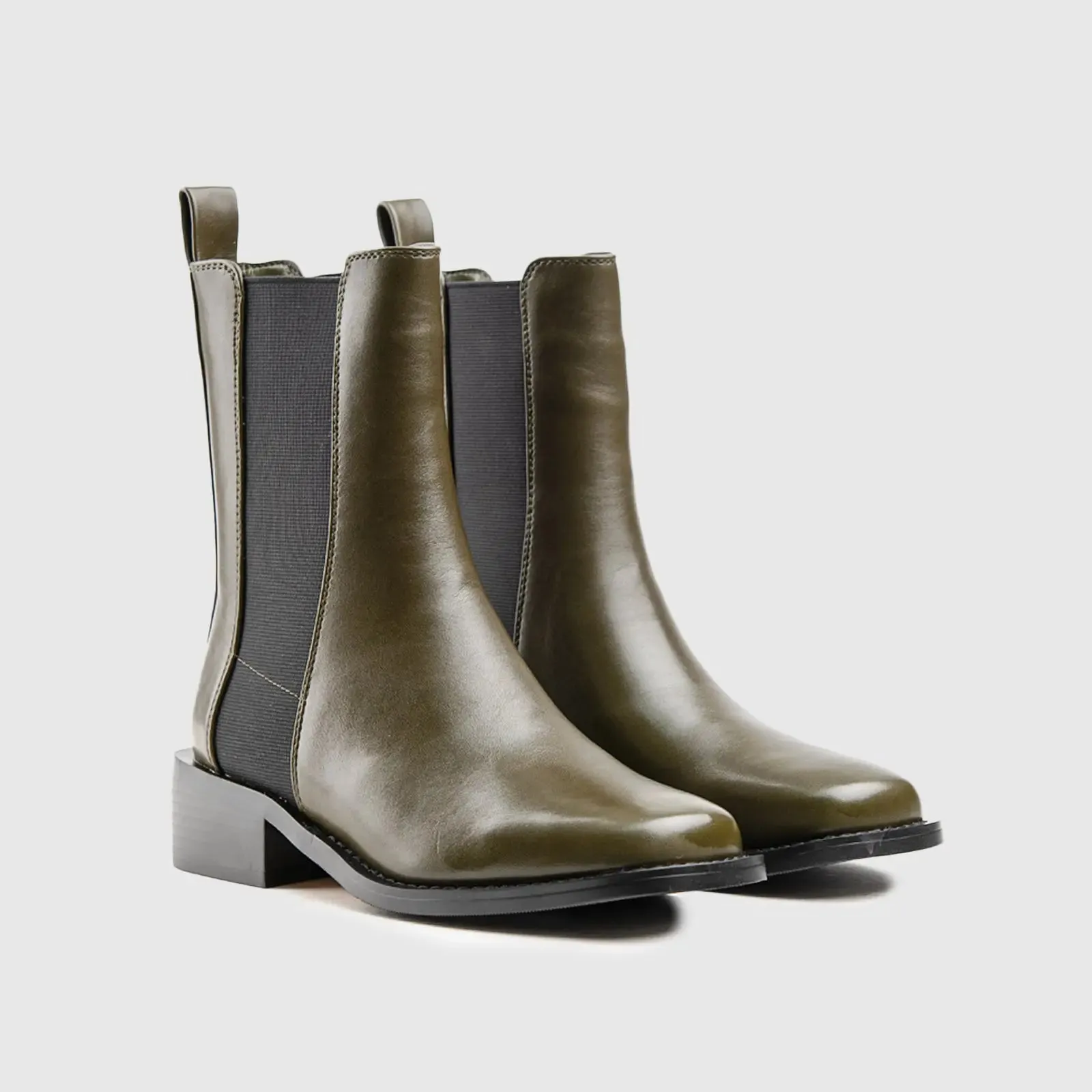 Dress Ankle Boots Green Car009
