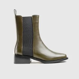 Dress Ankle Boots Green Car009