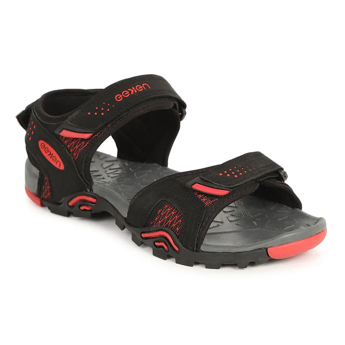 Eeken ESDGO4509S Black Stylish Lightweight Daily Wear Sports Sandals For Men