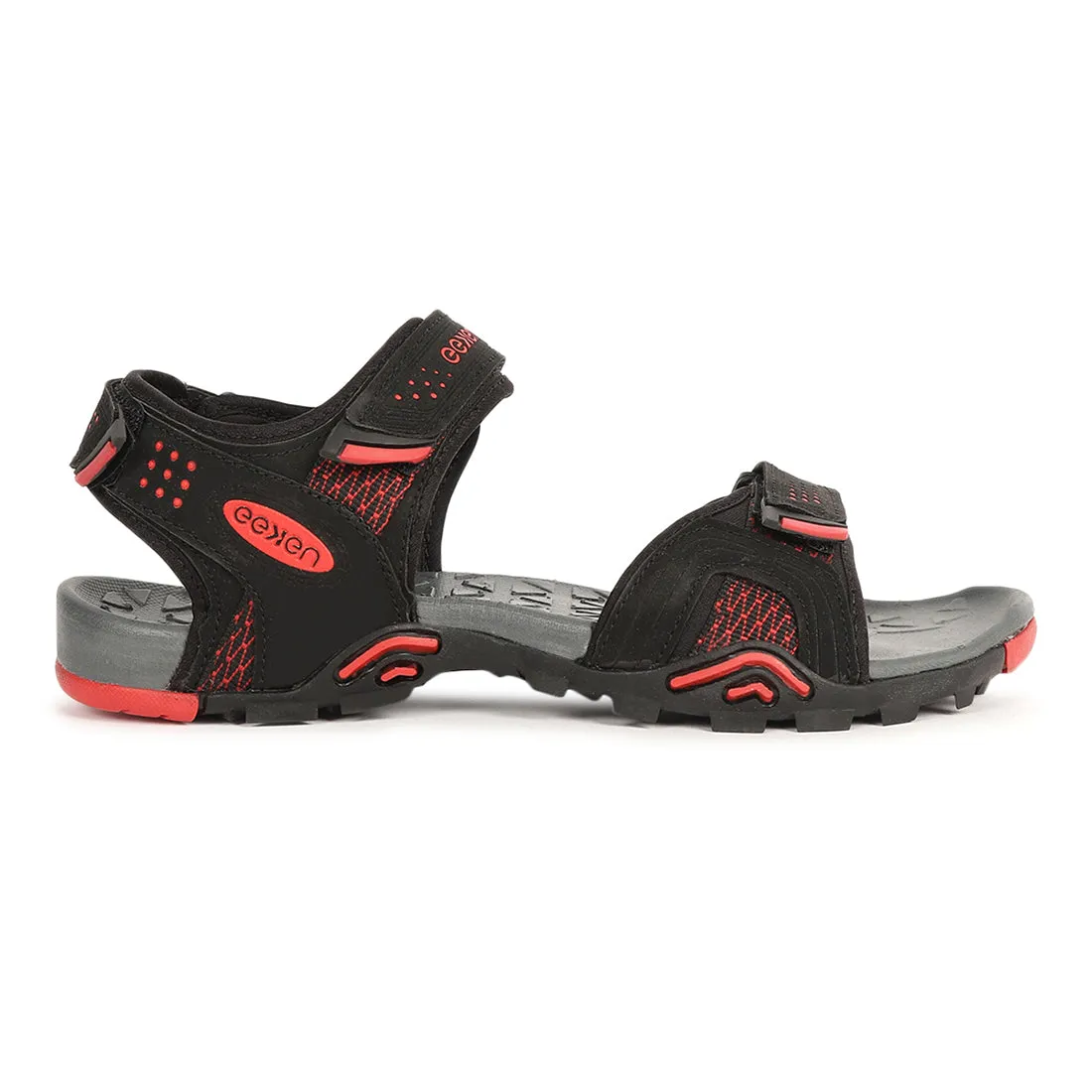 Eeken ESDGO4509S Black Stylish Lightweight Daily Wear Sports Sandals For Men