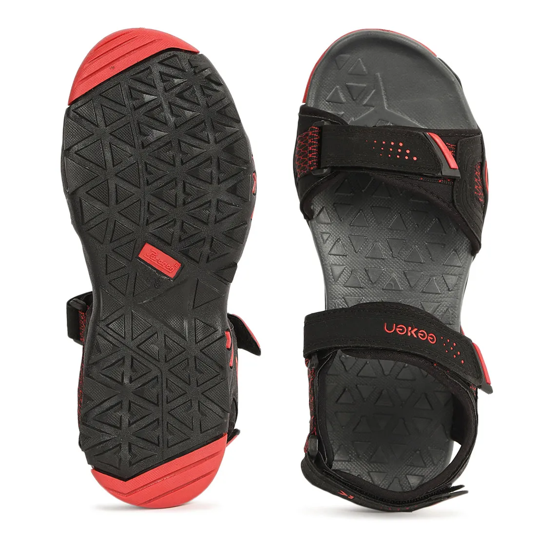Eeken ESDGO4509S Black Stylish Lightweight Daily Wear Sports Sandals For Men