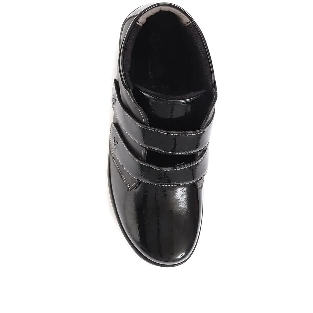 Extra Wide Leather Ankle Boots - AMORA / 322 670