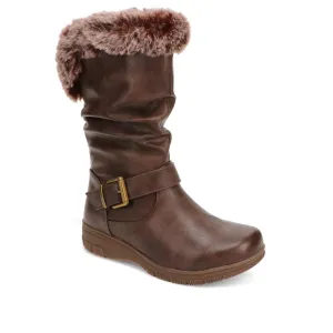 Faux-Fur Cuff Long Boots - AURRORA / 326 600