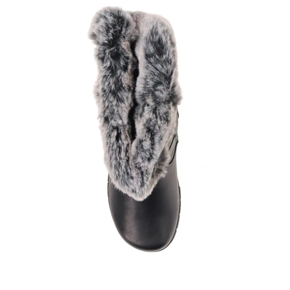 Faux-Fur Cuff Long Boots - AURRORA / 326 600