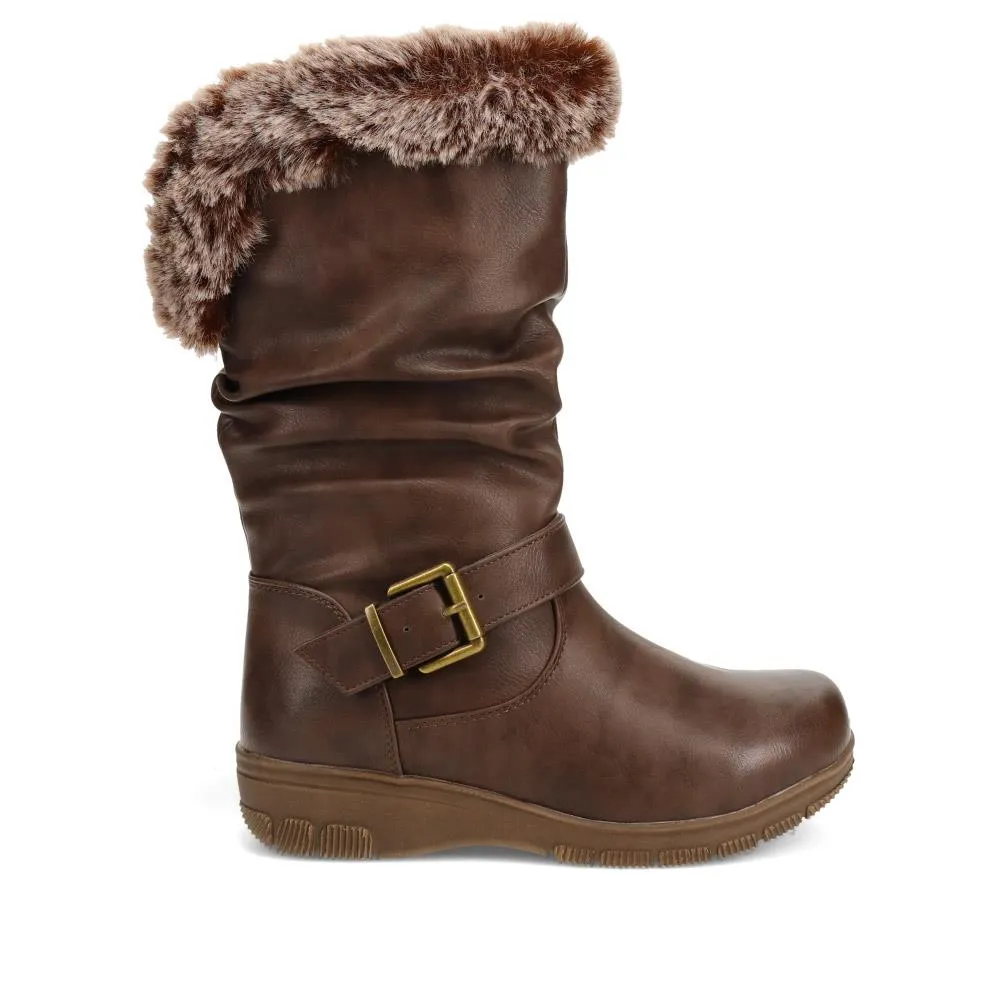 Faux-Fur Cuff Long Boots - AURRORA / 326 600