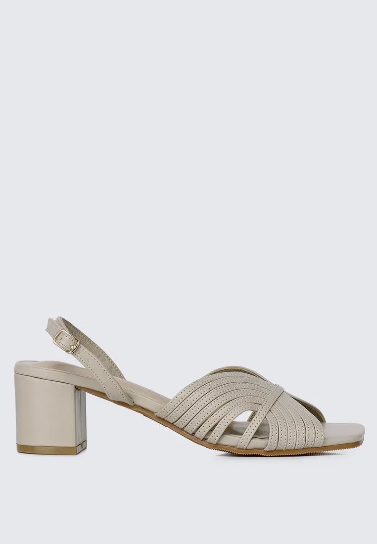 Gia Comfy Heels In Almond