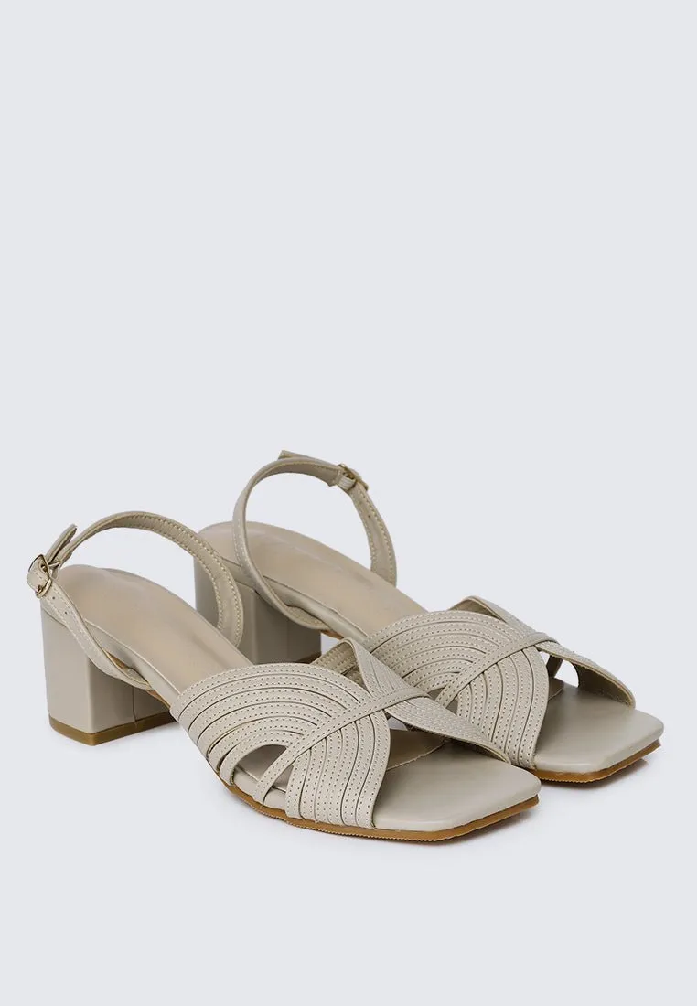 Gia Comfy Heels In Almond