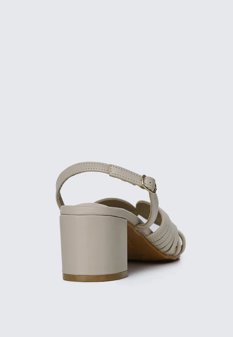 Gia Comfy Heels In Almond