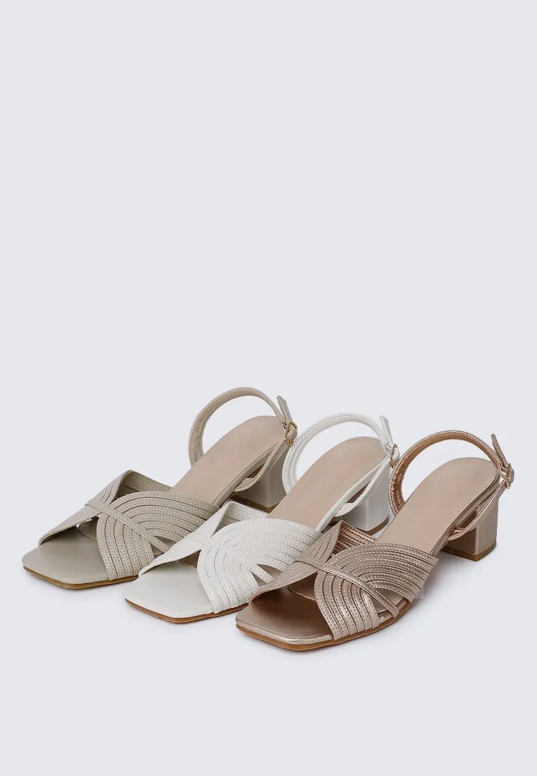 Gia Comfy Heels In Almond