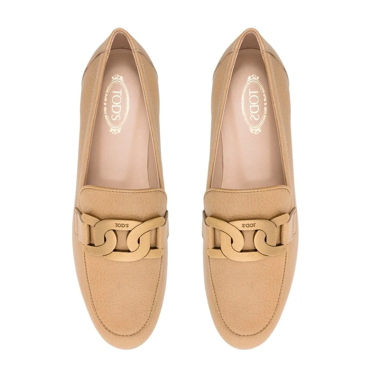Kate Chain Leather Loafers