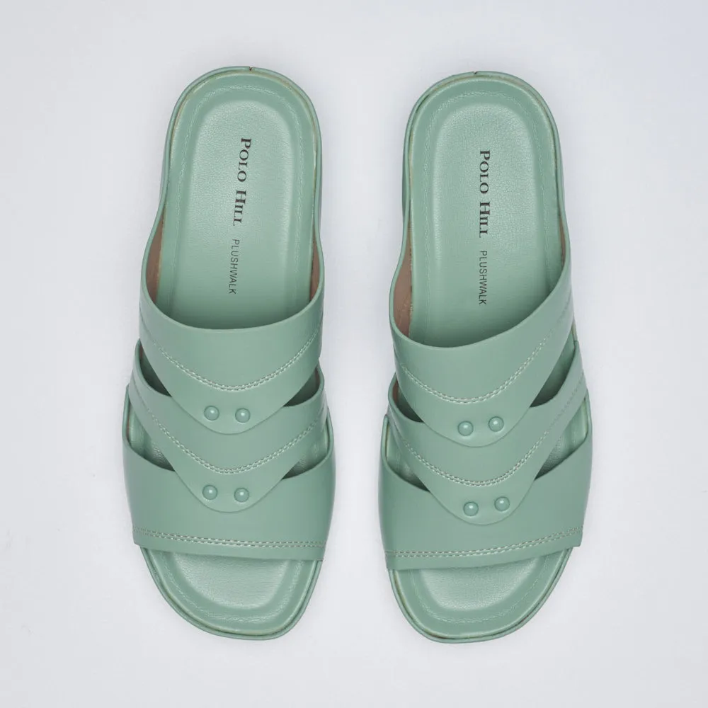 Ladies Lightweight Slide Wedge Sandals