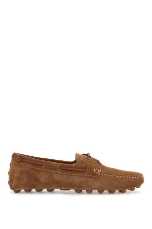 light walnut leather driving moccasin made in italy XXM52K05300RE0 NOCE CHIARO