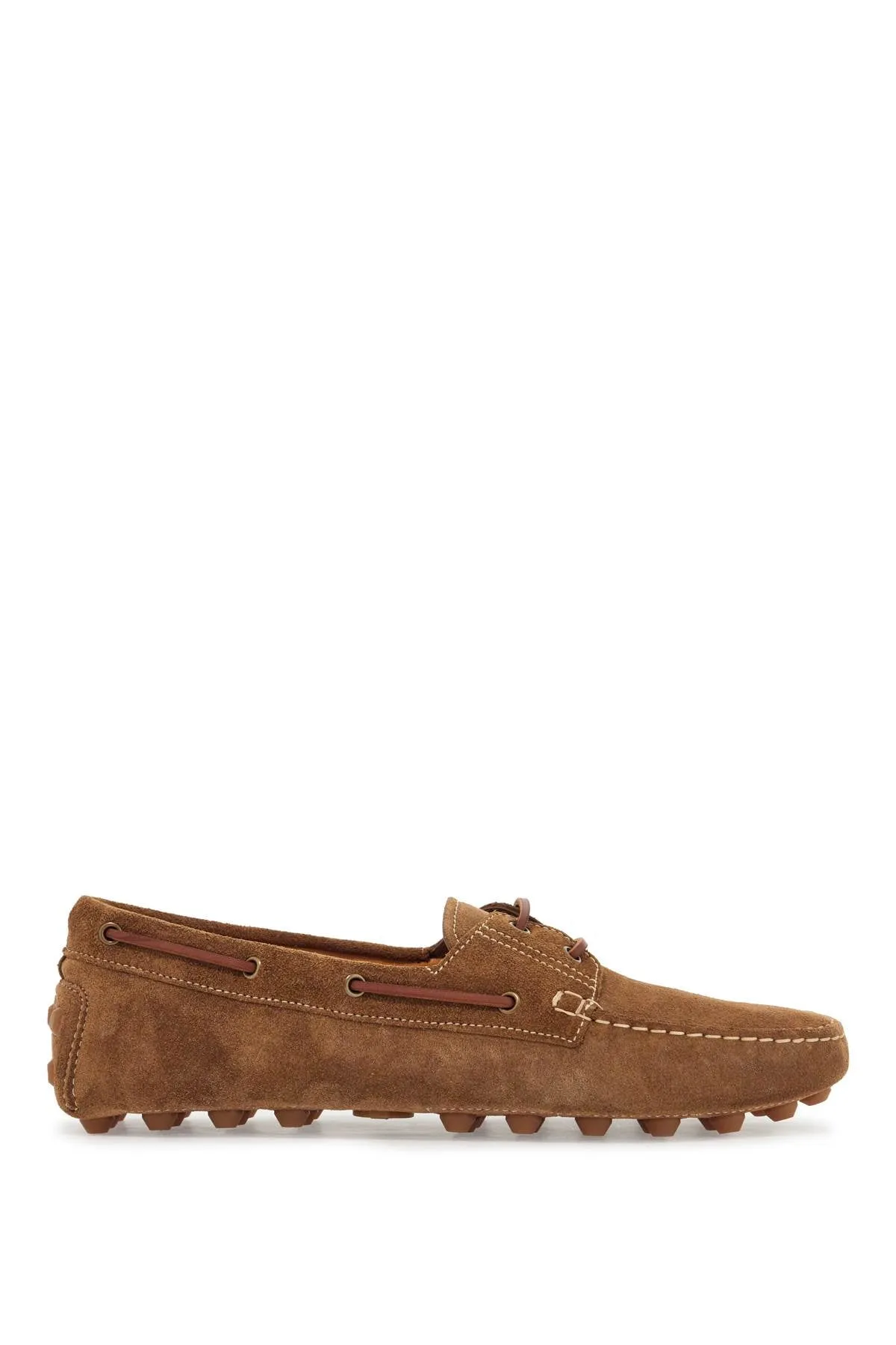light walnut leather driving moccasin made in italy XXM52K05300RE0 NOCE CHIARO