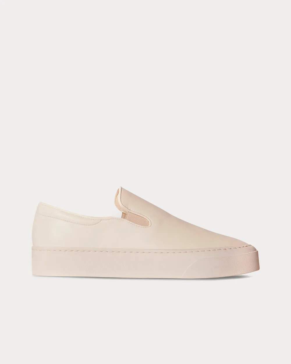 Marie H Leather Milk Slip On Sneakers