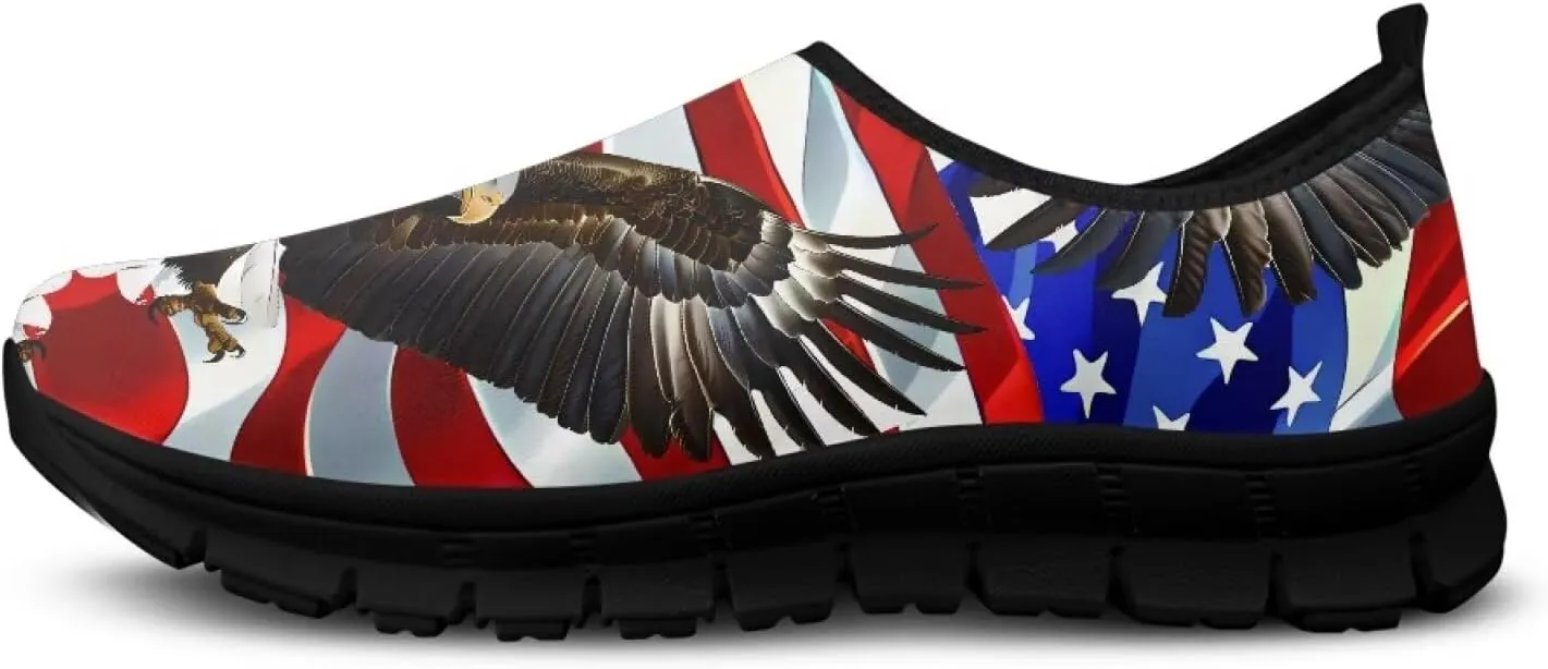 Men's Fashion Sneakers Slip On Walking Loafers Travel ShoesBlack Sole