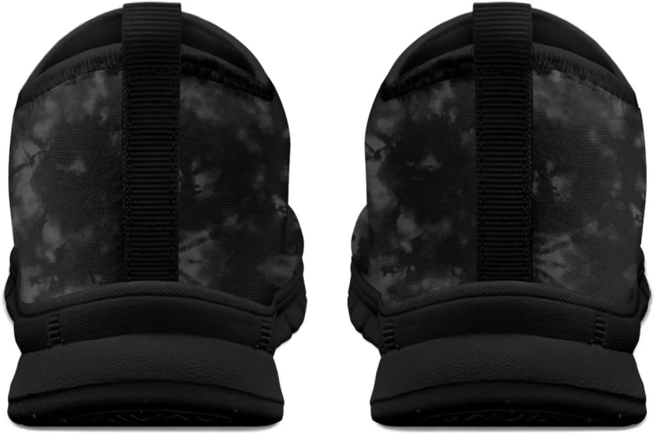 Men's Fashion Sneakers Slip On Walking Loafers Travel ShoesBlack Sole