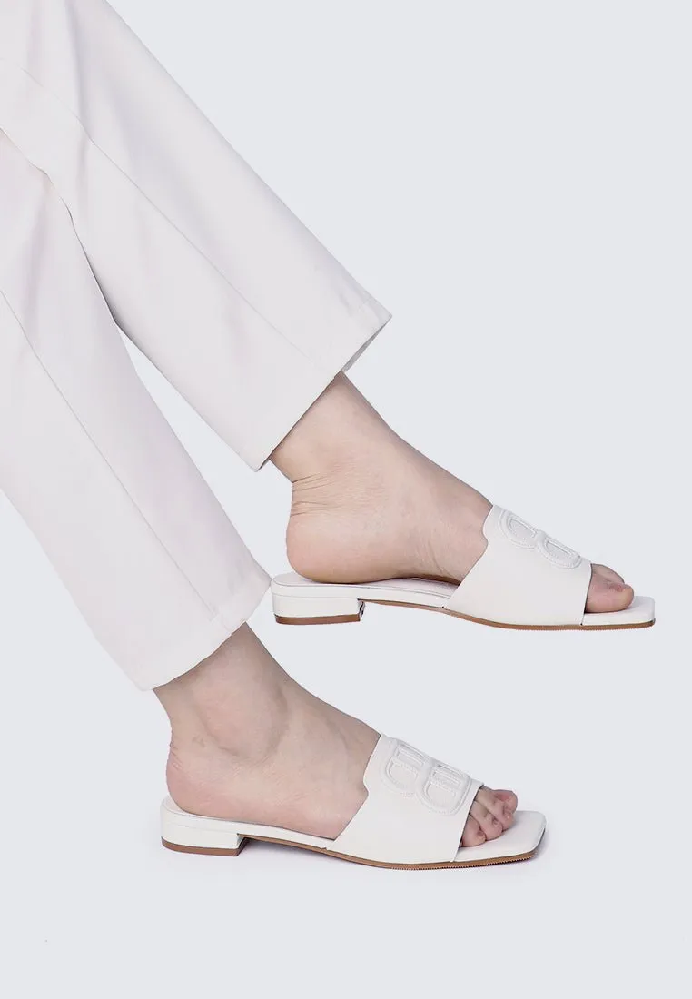 Michelle Comfy Sandals In White