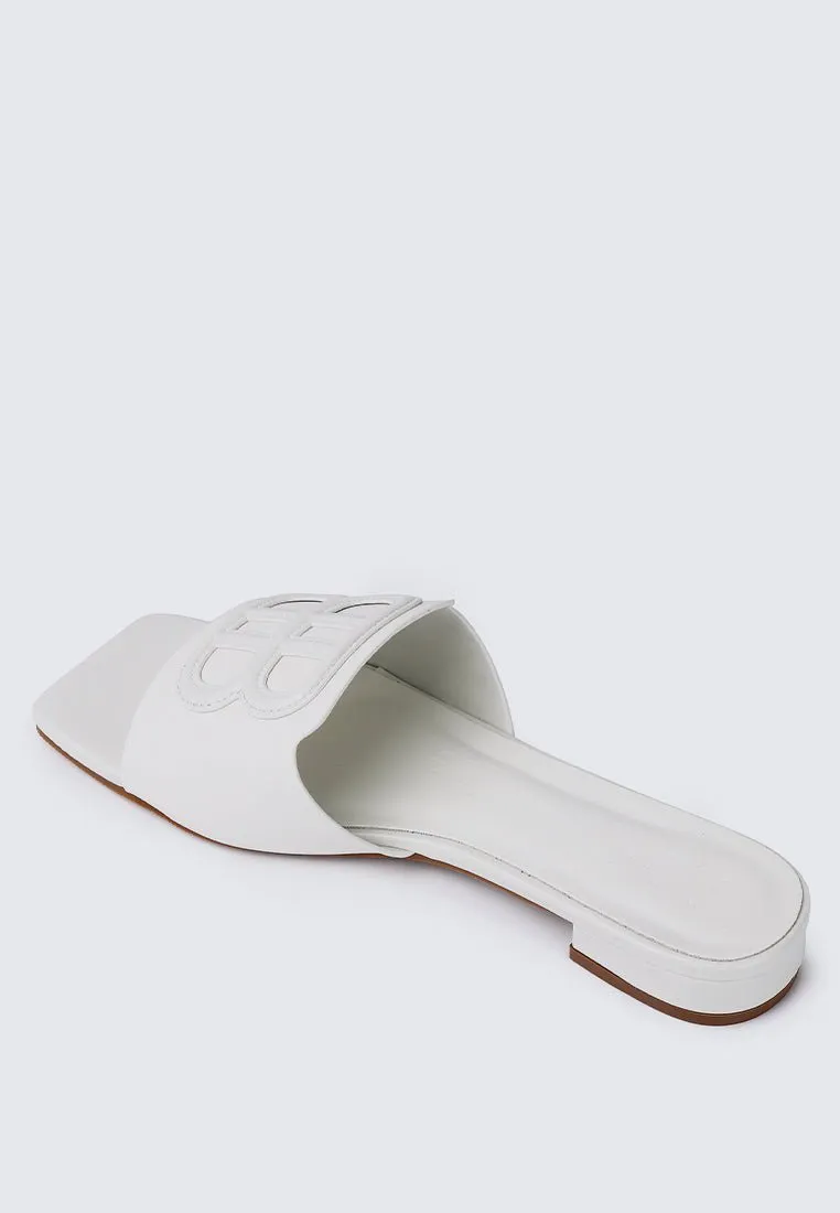 Michelle Comfy Sandals In White