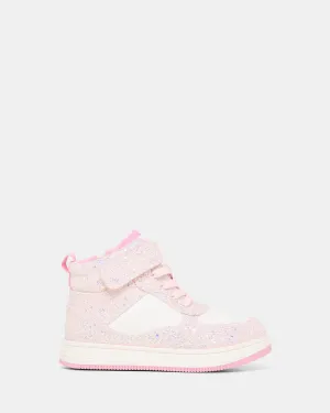 Miley White/Pink Glitter