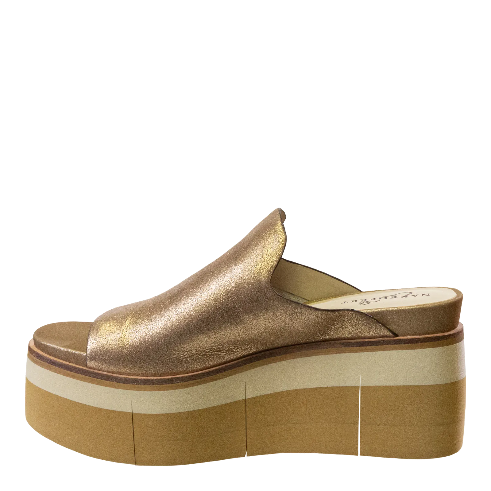 NAKED FEET - FLOW in GOLD Platform Sandals