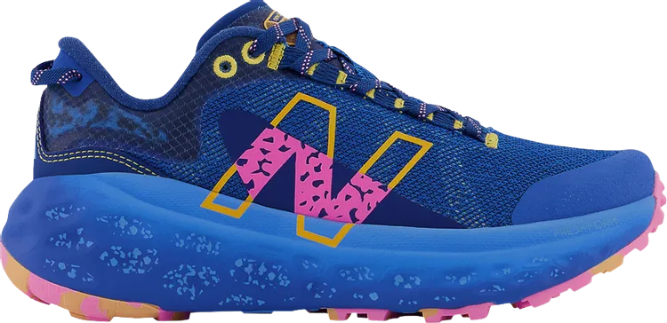 New Balance Wmns Fresh Foam X More Trail v2 'Blue Vibrant Pink' sneakers, blue