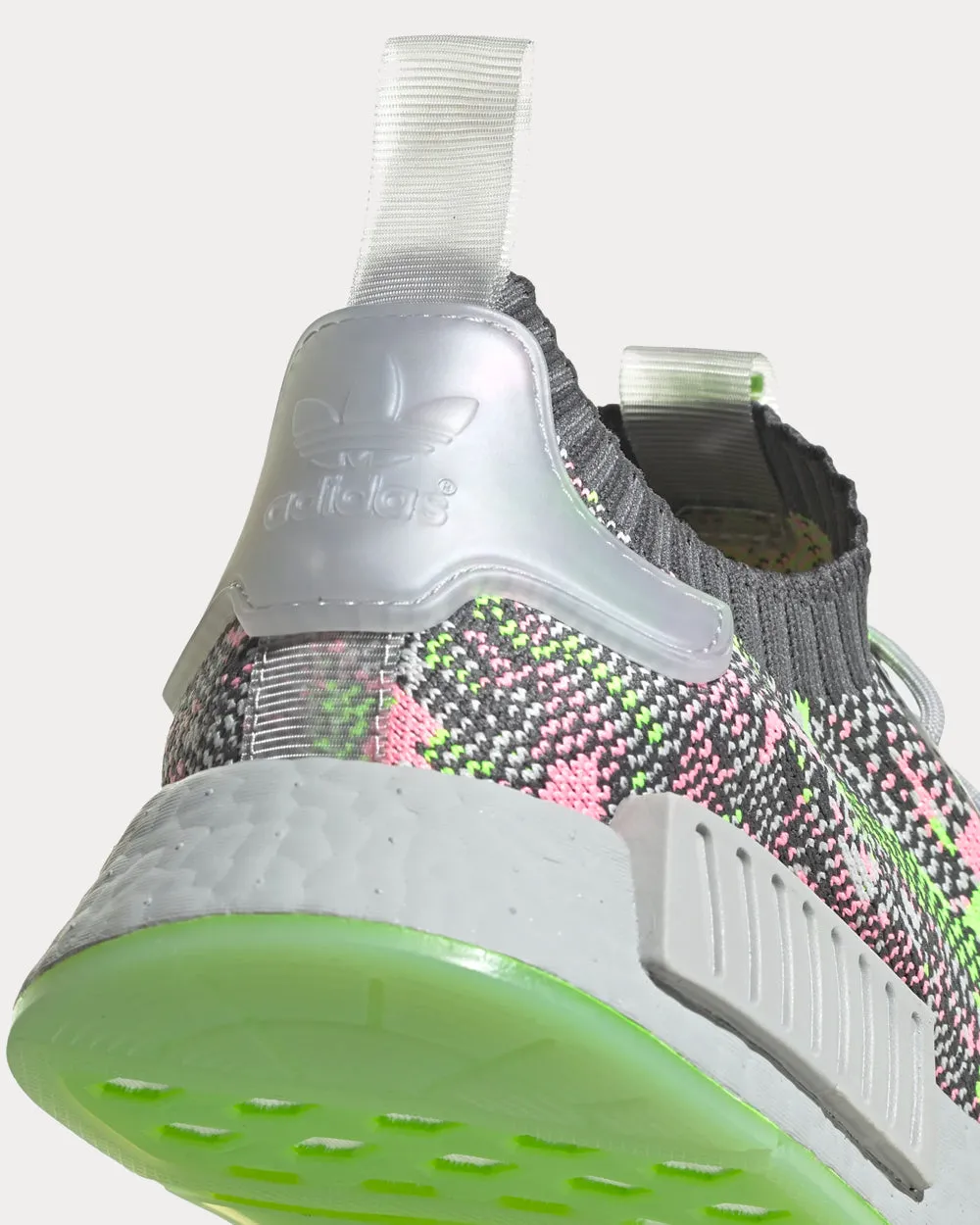 NMD_R1 Primeknit Grey Low Top Sneakers