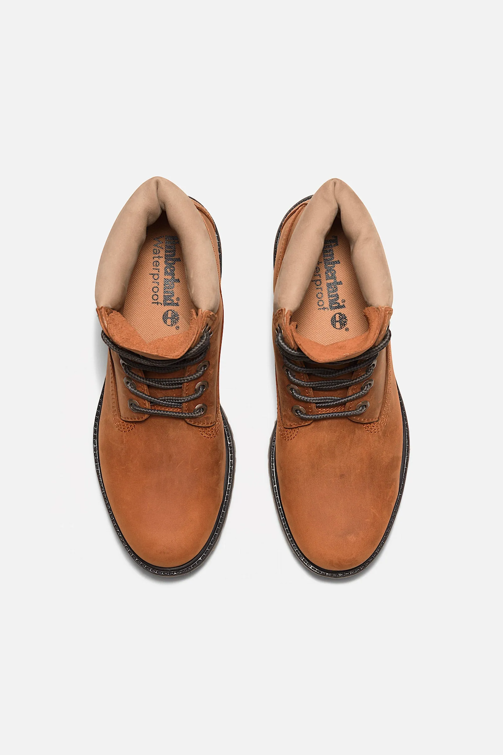 Premium 6-Inch Lace-Up Waterproof Boot Orange Full Grain