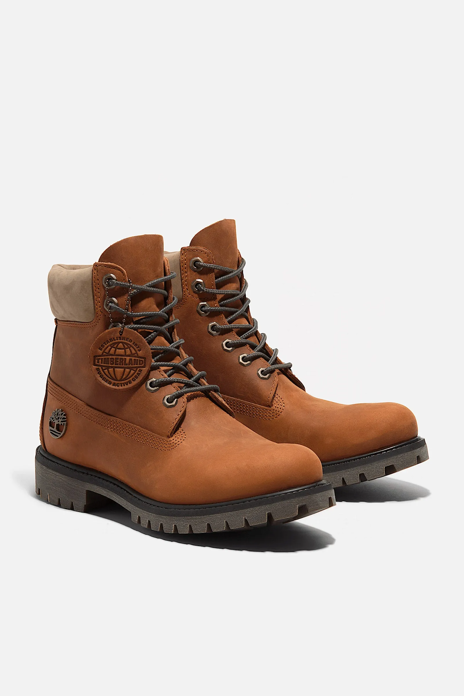 Premium 6-Inch Lace-Up Waterproof Boot Orange Full Grain