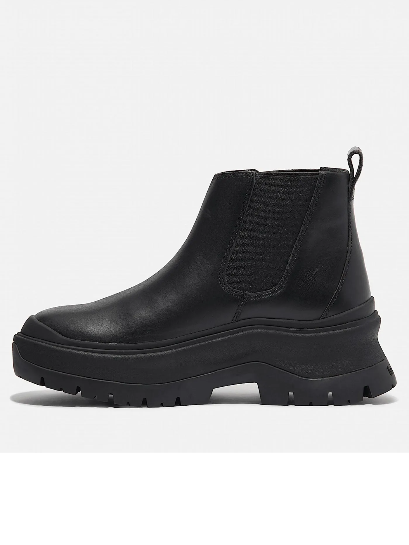 Roxie Lane Mid Chelsea Black Full-Grain Boots