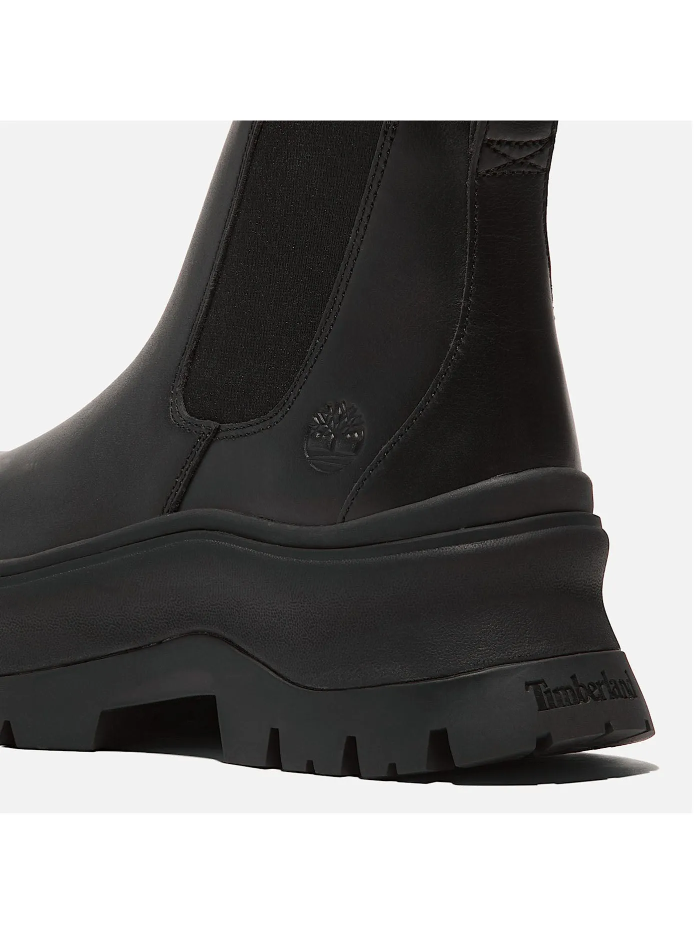 Roxie Lane Mid Chelsea Black Full-Grain Boots
